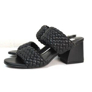 Steve Madden Daphnee Square Block Braided Heel Sz 6 EUC Classic Trendy‎ Romantic